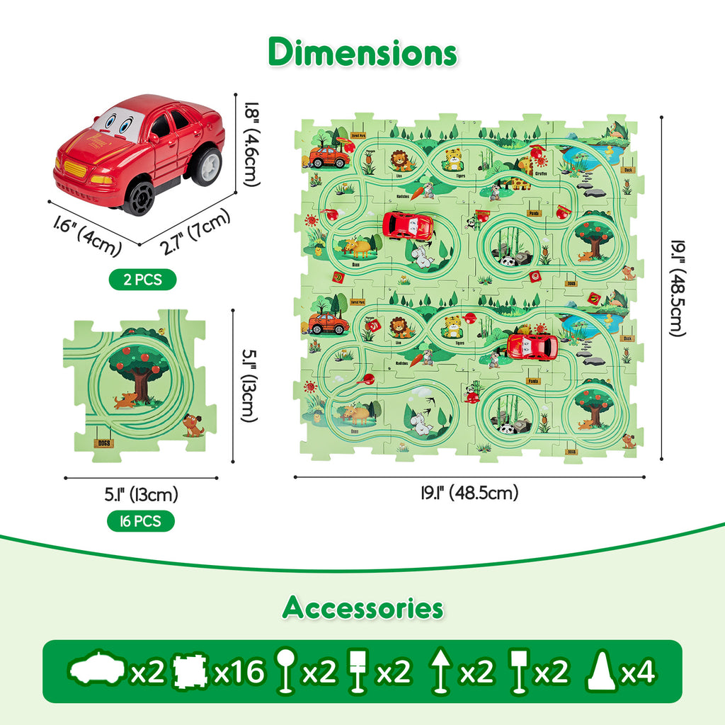 SGILE 16 PCS STEM Forest Builder Puzzle Set