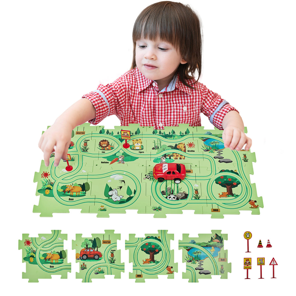 SGILE 8 PCS STEM Forest Builder Puzzle Set