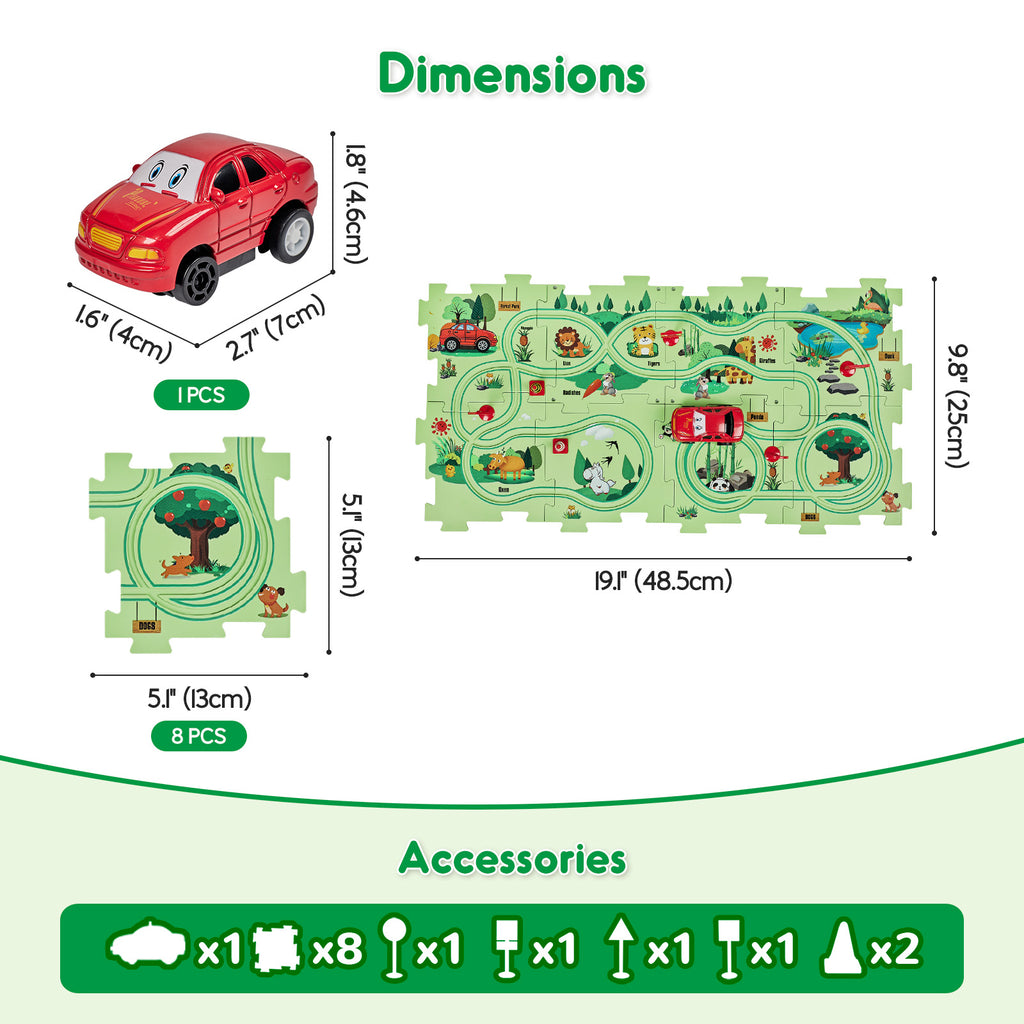 SGILE 8 PCS STEM Forest Builder Puzzle Set