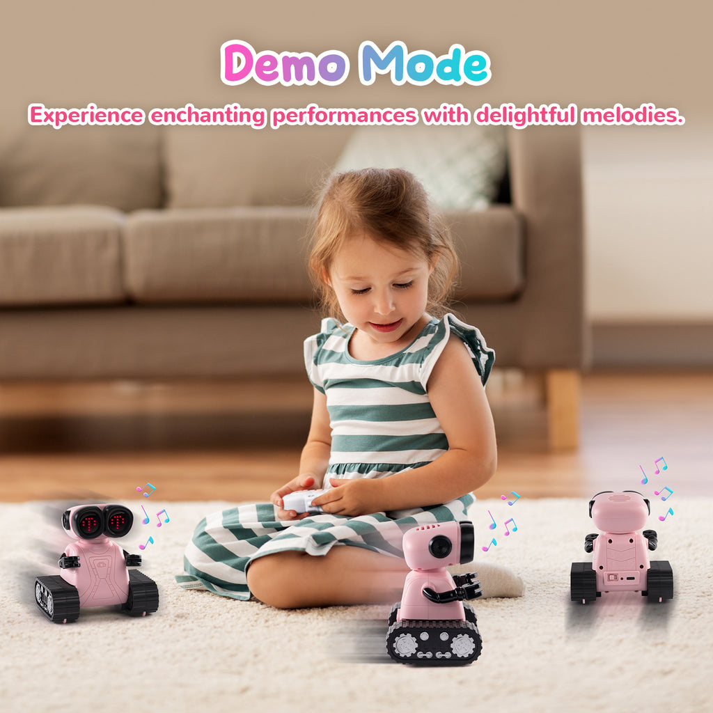 SGILE Emotional Remote Control Rc Robot Toys,Pink