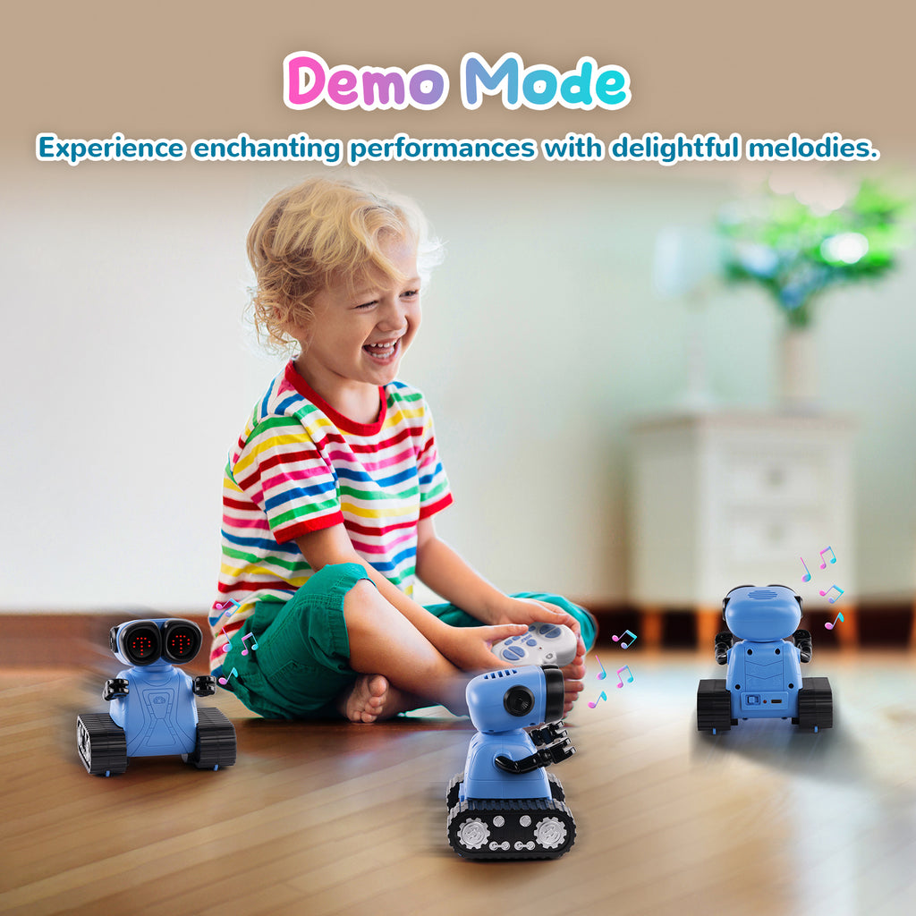 SGILE Emotional Remote Control Rc Robot Toys,Blue – sgile