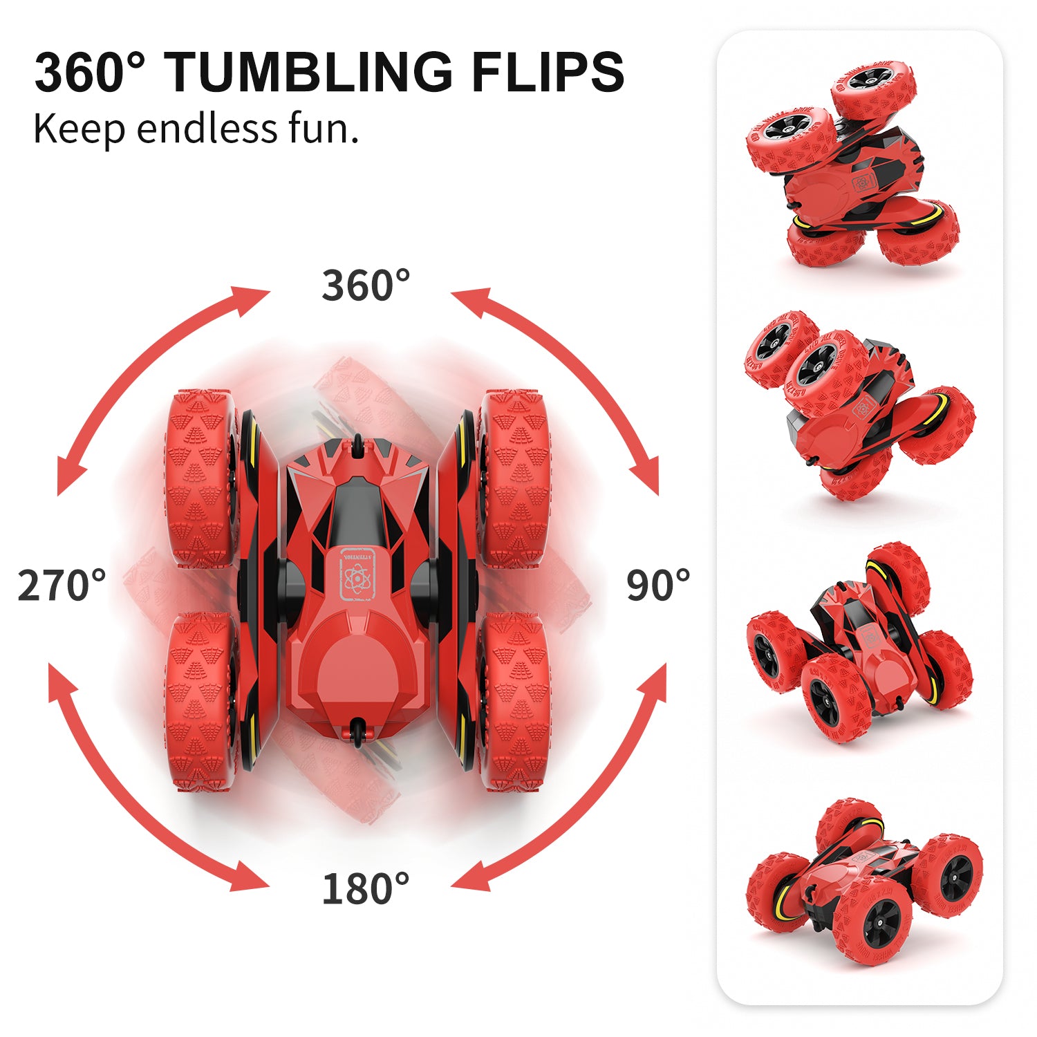 SGILE 4WD RC Stunt Car, Red – sgile