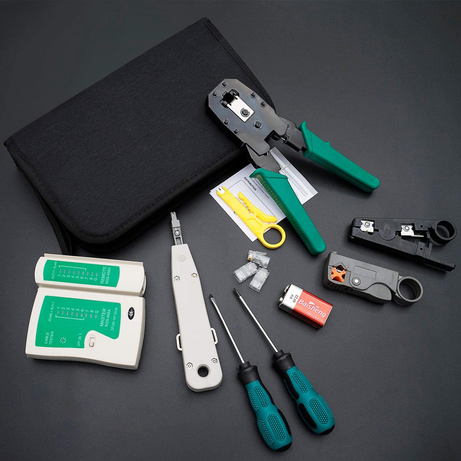 Repair Networking Kit SGILE Pro 12-in-1 Network Repair Kits Computer Maintenance Lan Cable T ...