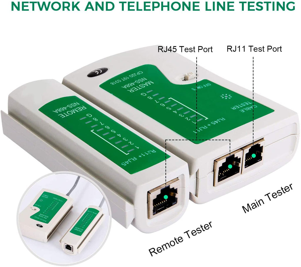 SGILE Pro 12-in-1 Network Repair Kits Computer Maintenance Lan Cable Tester Mobile Device Repair Set
