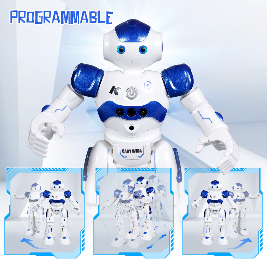 SGILE RC Robot Toy, Programmable Intelligent , Blue