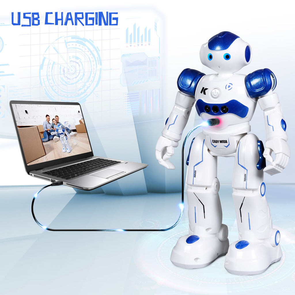 SGILE RC Robot Toy, Programmable Intelligent , Blue